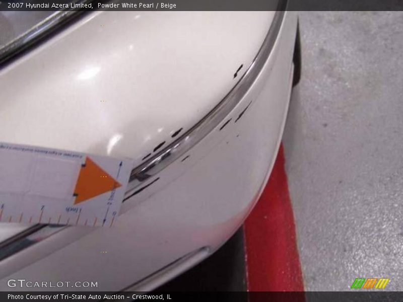 Powder White Pearl / Beige 2007 Hyundai Azera Limited
