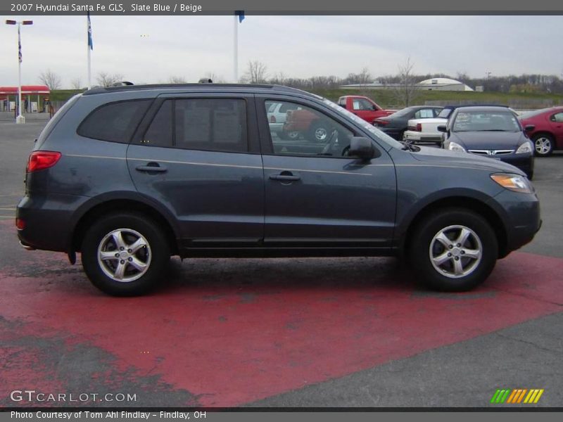 Slate Blue / Beige 2007 Hyundai Santa Fe GLS