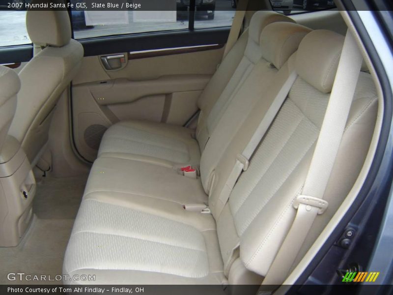 Slate Blue / Beige 2007 Hyundai Santa Fe GLS