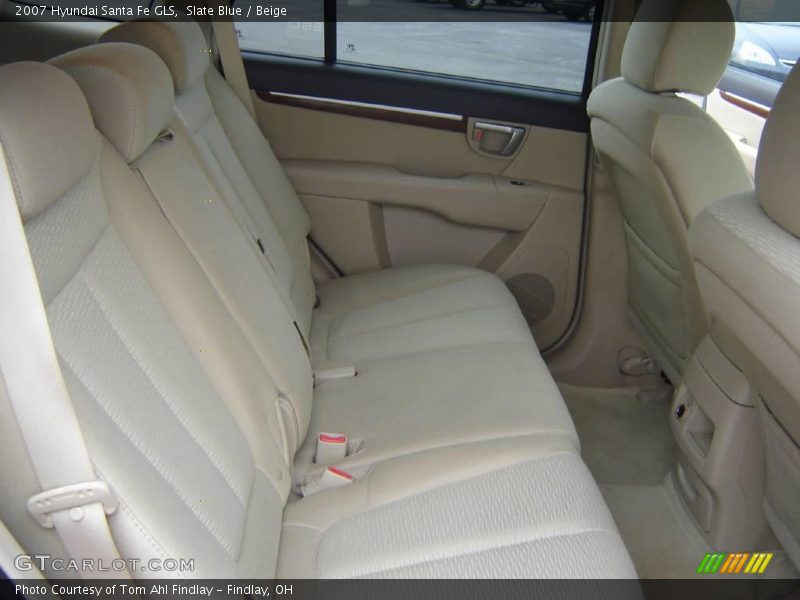 Slate Blue / Beige 2007 Hyundai Santa Fe GLS