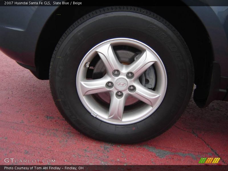 Slate Blue / Beige 2007 Hyundai Santa Fe GLS