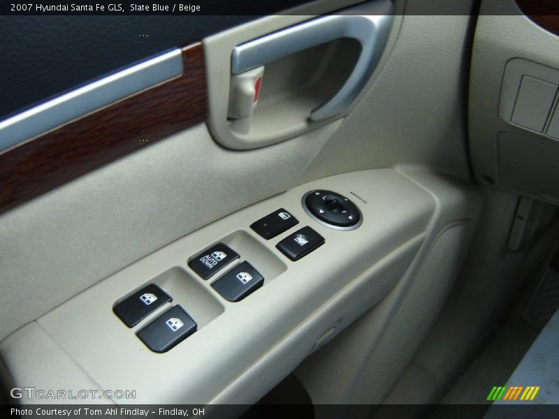 Slate Blue / Beige 2007 Hyundai Santa Fe GLS
