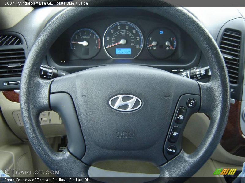 Slate Blue / Beige 2007 Hyundai Santa Fe GLS