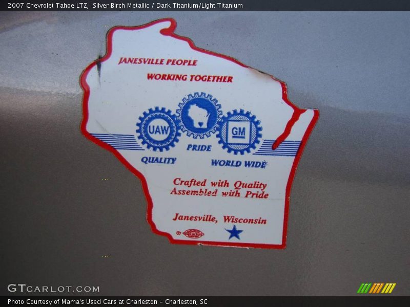 Silver Birch Metallic / Dark Titanium/Light Titanium 2007 Chevrolet Tahoe LTZ