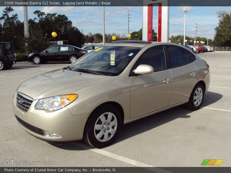 Laguna Sand Metallic / Beige 2008 Hyundai Elantra GLS Sedan