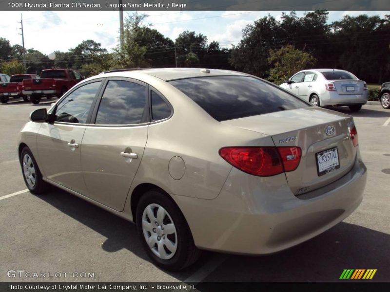 Laguna Sand Metallic / Beige 2008 Hyundai Elantra GLS Sedan