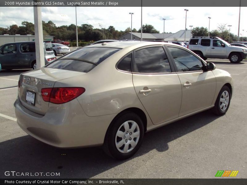 Laguna Sand Metallic / Beige 2008 Hyundai Elantra GLS Sedan