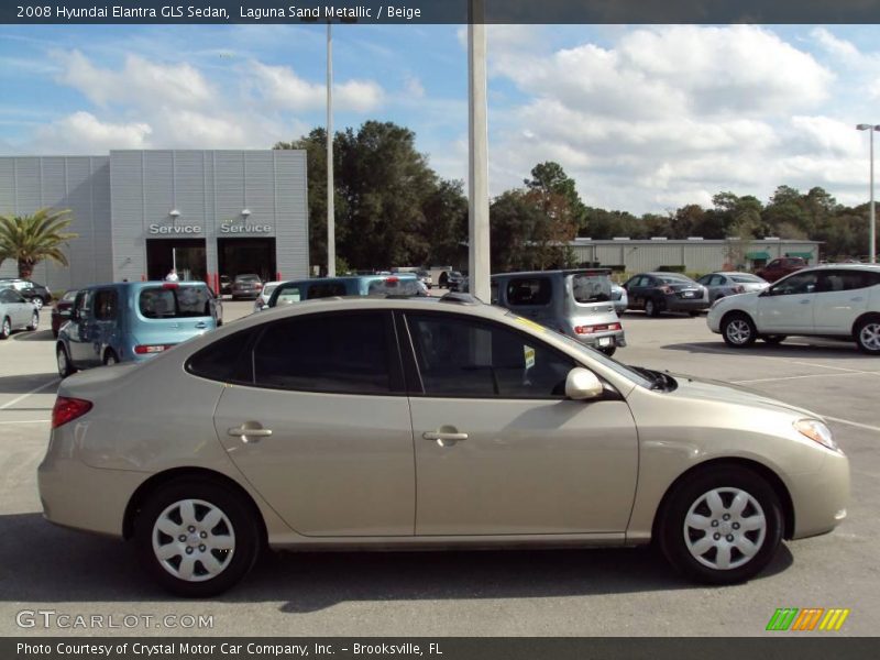 Laguna Sand Metallic / Beige 2008 Hyundai Elantra GLS Sedan
