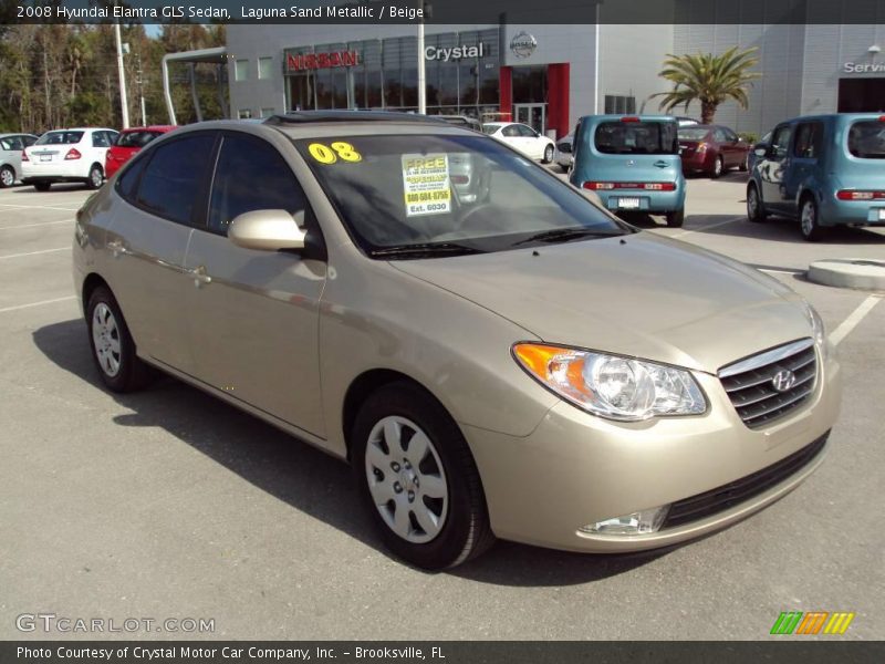 Laguna Sand Metallic / Beige 2008 Hyundai Elantra GLS Sedan