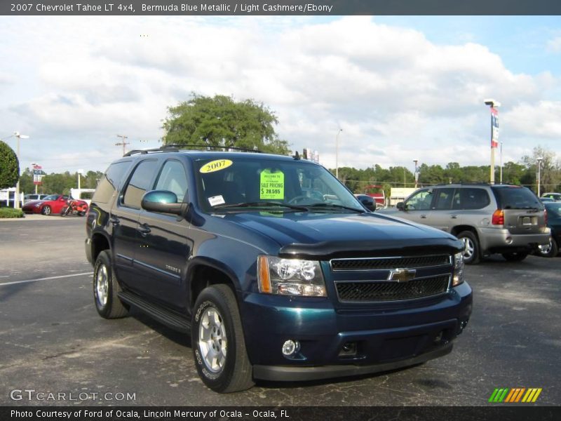 Bermuda Blue Metallic / Light Cashmere/Ebony 2007 Chevrolet Tahoe LT 4x4