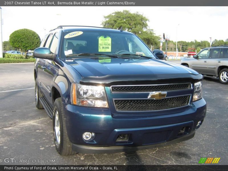 Bermuda Blue Metallic / Light Cashmere/Ebony 2007 Chevrolet Tahoe LT 4x4