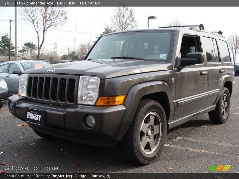 Dark Khaki Pearl / Khaki 2006 Jeep Commander 4x4