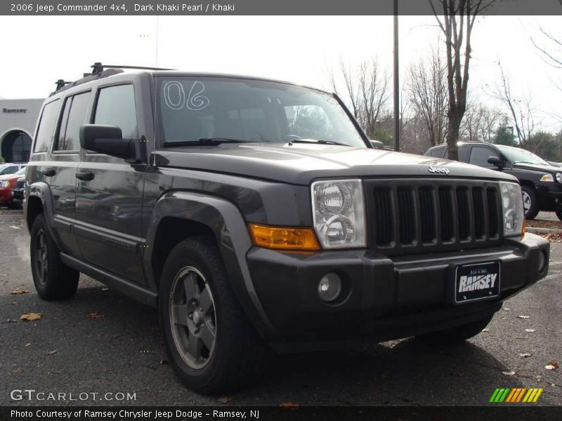 Dark Khaki Pearl / Khaki 2006 Jeep Commander 4x4