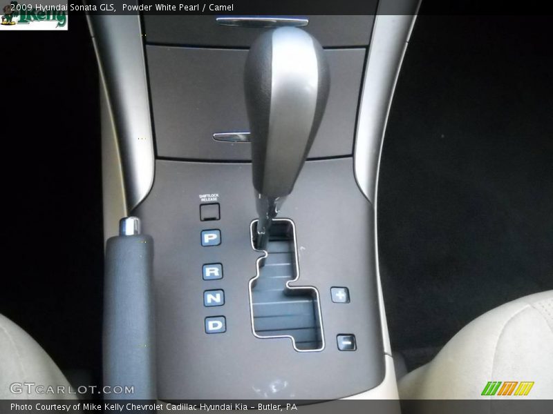 Powder White Pearl / Camel 2009 Hyundai Sonata GLS
