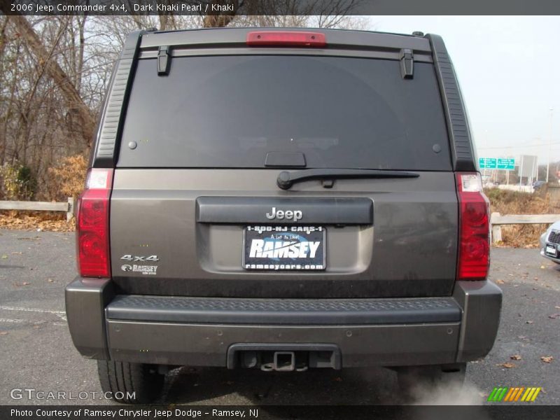 Dark Khaki Pearl / Khaki 2006 Jeep Commander 4x4