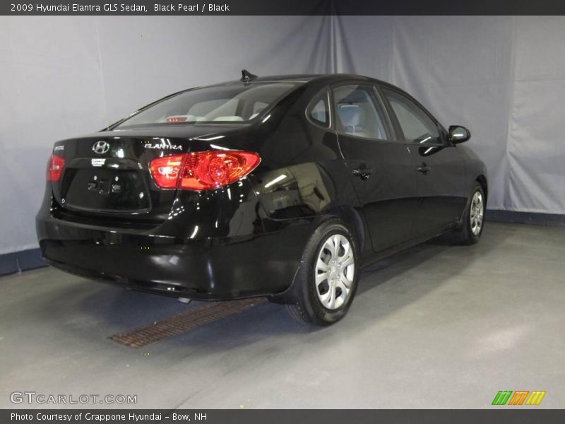 Black Pearl / Black 2009 Hyundai Elantra GLS Sedan