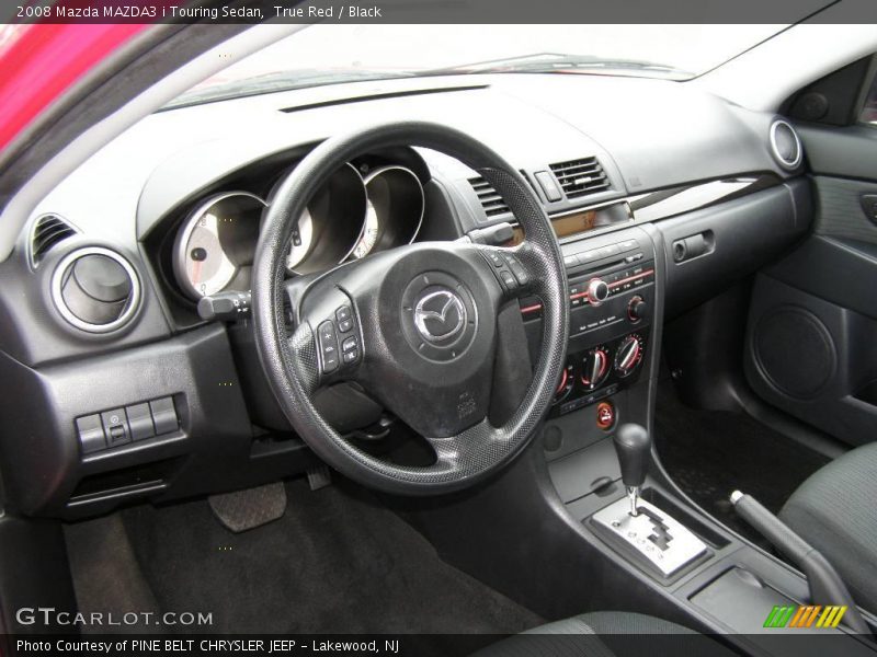 True Red / Black 2008 Mazda MAZDA3 i Touring Sedan