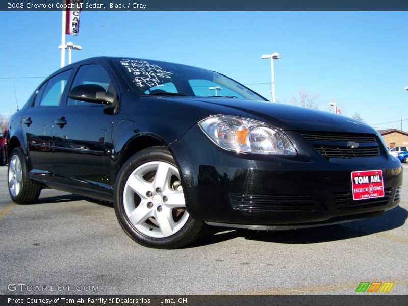 Black / Gray 2008 Chevrolet Cobalt LT Sedan