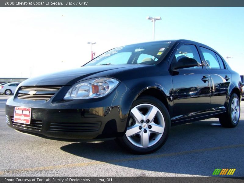 Black / Gray 2008 Chevrolet Cobalt LT Sedan