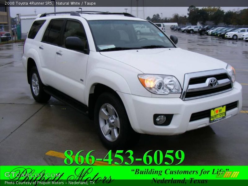 Natural White / Taupe 2008 Toyota 4Runner SR5
