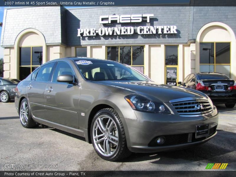 Umbria Gray Metallic / Graphite 2007 Infiniti M 45 Sport Sedan