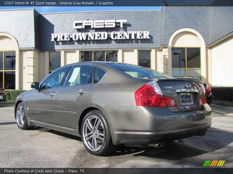 Umbria Gray Metallic / Graphite 2007 Infiniti M 45 Sport Sedan