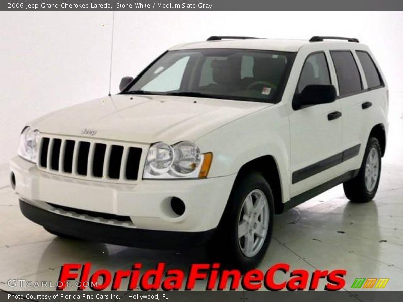 Stone White / Medium Slate Gray 2006 Jeep Grand Cherokee Laredo