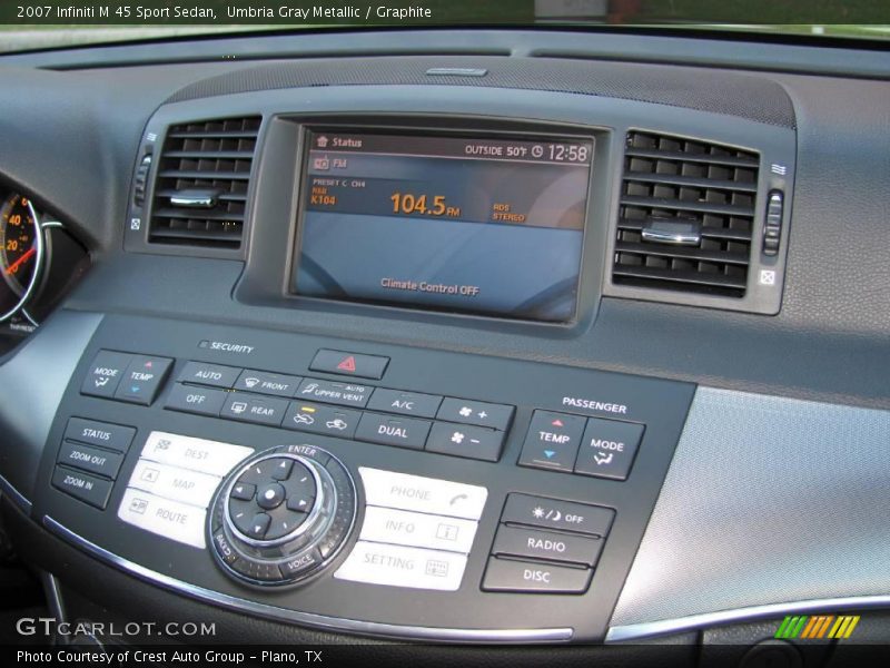 Umbria Gray Metallic / Graphite 2007 Infiniti M 45 Sport Sedan