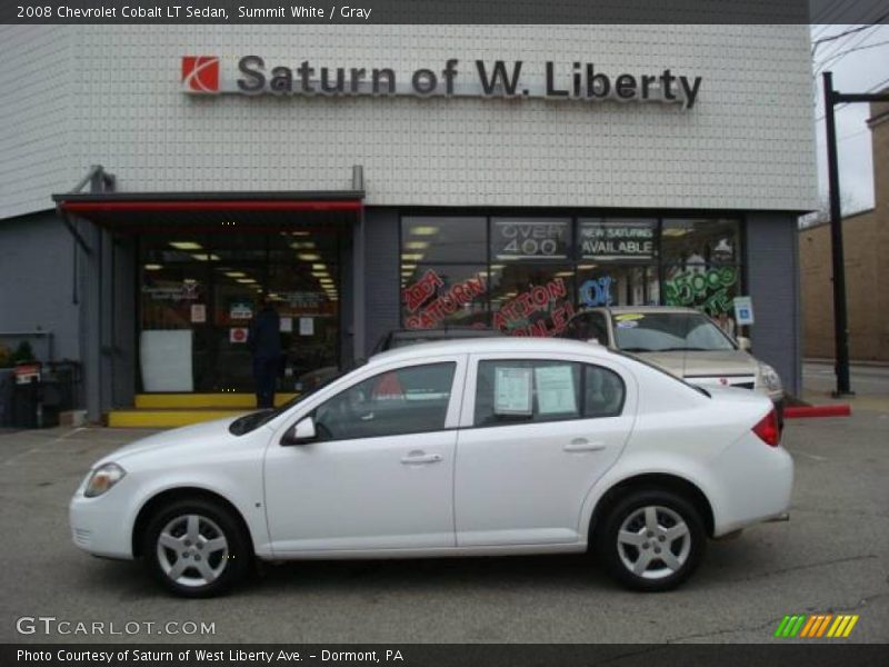 Summit White / Gray 2008 Chevrolet Cobalt LT Sedan