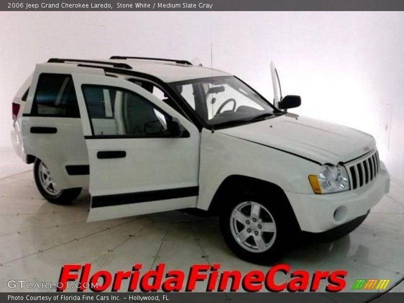 Stone White / Medium Slate Gray 2006 Jeep Grand Cherokee Laredo
