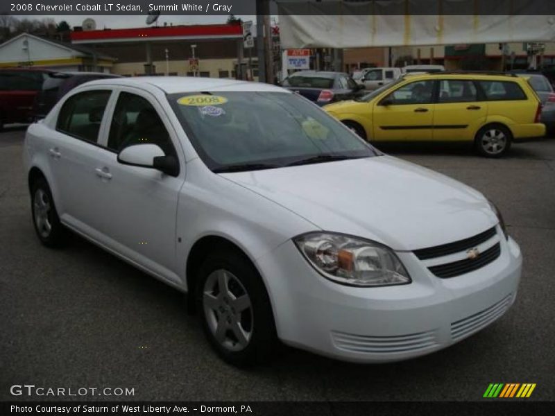 Summit White / Gray 2008 Chevrolet Cobalt LT Sedan