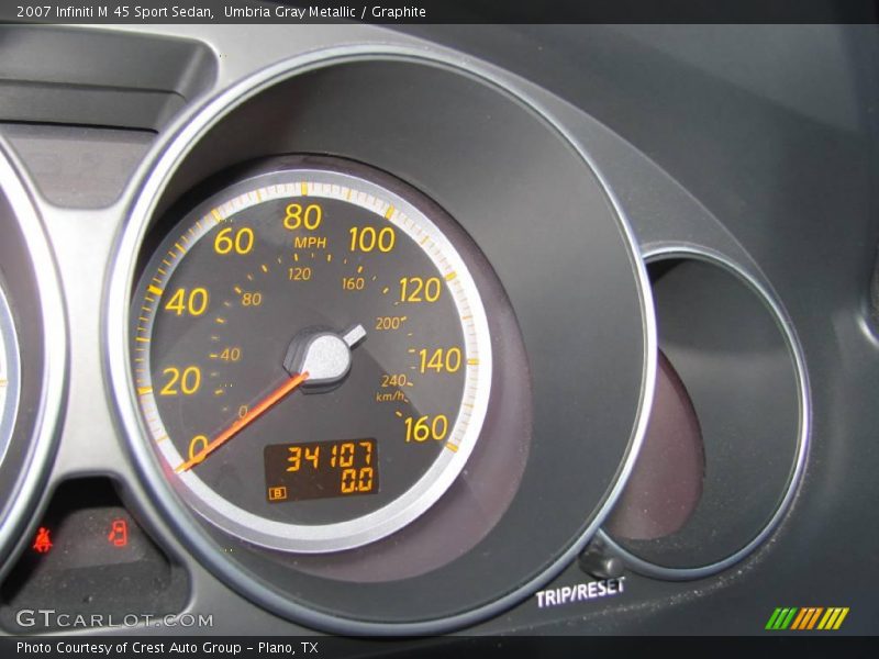 Umbria Gray Metallic / Graphite 2007 Infiniti M 45 Sport Sedan