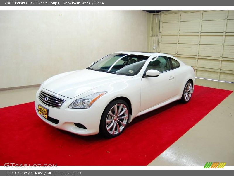 Ivory Pearl White / Stone 2008 Infiniti G 37 S Sport Coupe
