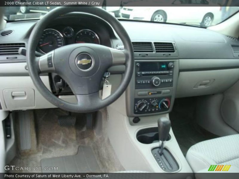Summit White / Gray 2008 Chevrolet Cobalt LT Sedan