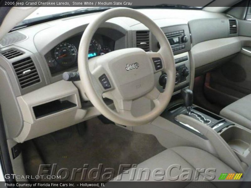 Stone White / Medium Slate Gray 2006 Jeep Grand Cherokee Laredo