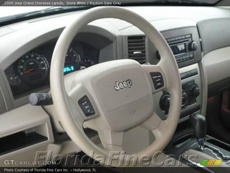 Stone White / Medium Slate Gray 2006 Jeep Grand Cherokee Laredo