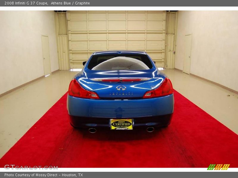 Athens Blue / Graphite 2008 Infiniti G 37 Coupe