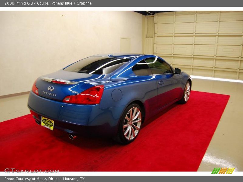 Athens Blue / Graphite 2008 Infiniti G 37 Coupe