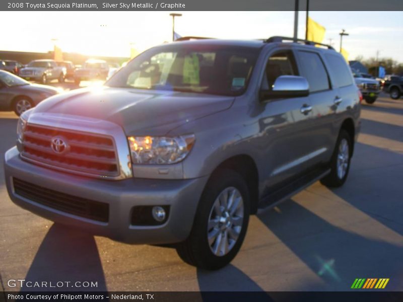 Silver Sky Metallic / Graphite 2008 Toyota Sequoia Platinum