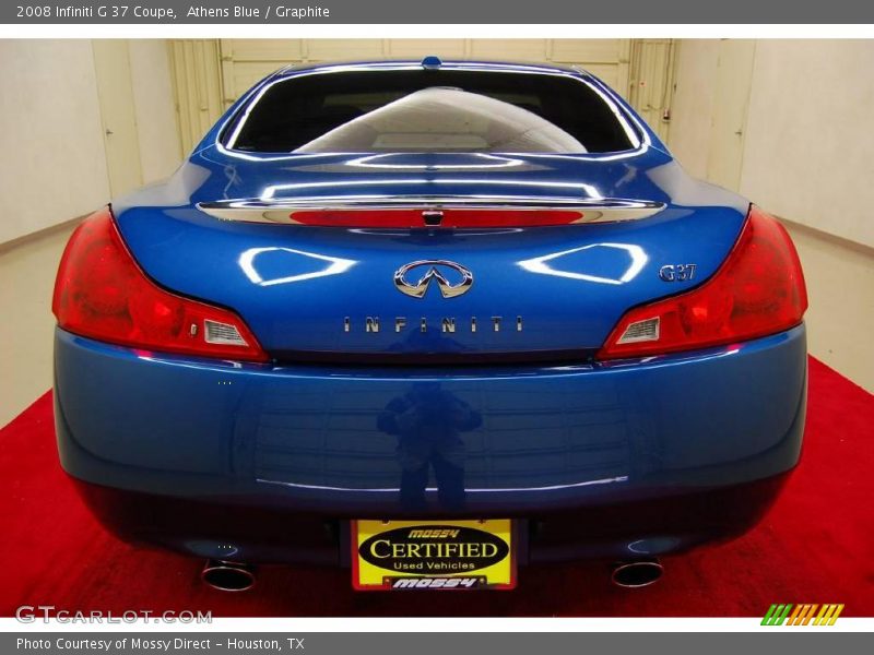 Athens Blue / Graphite 2008 Infiniti G 37 Coupe