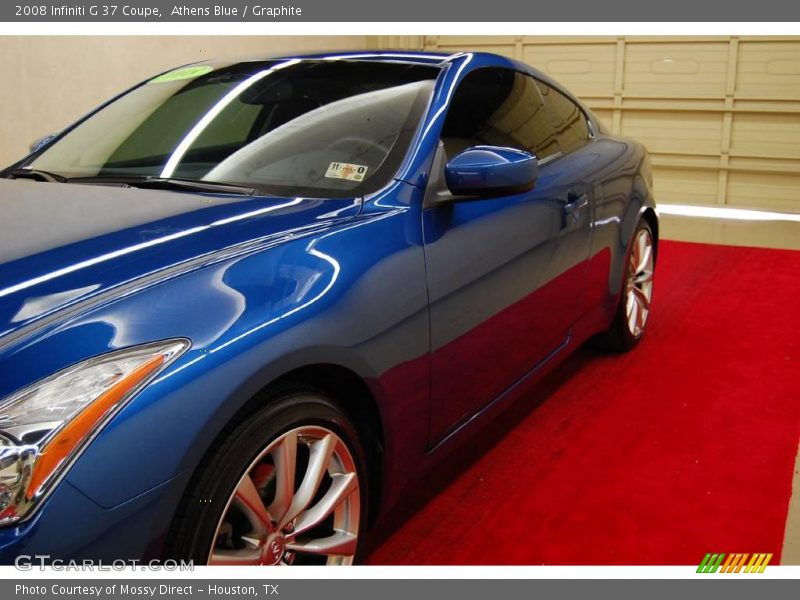 Athens Blue / Graphite 2008 Infiniti G 37 Coupe