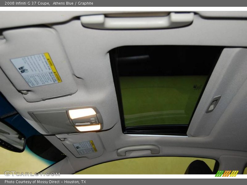 Athens Blue / Graphite 2008 Infiniti G 37 Coupe