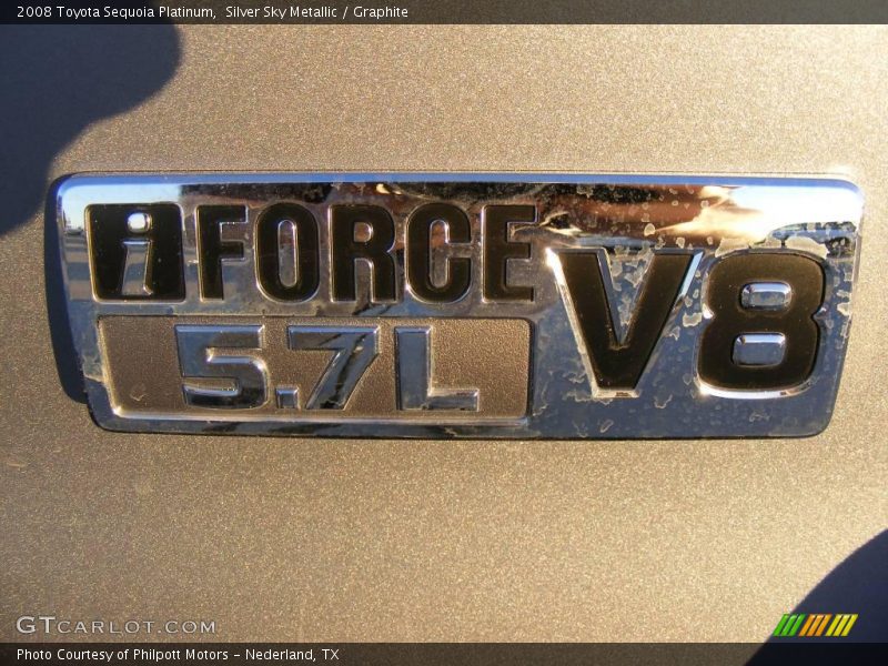 Silver Sky Metallic / Graphite 2008 Toyota Sequoia Platinum