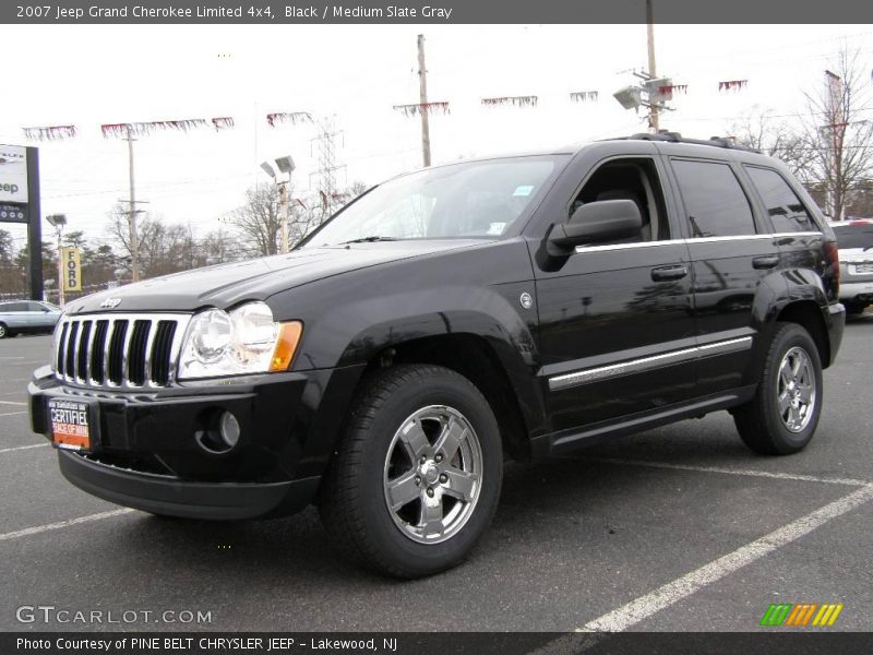 Black / Medium Slate Gray 2007 Jeep Grand Cherokee Limited 4x4