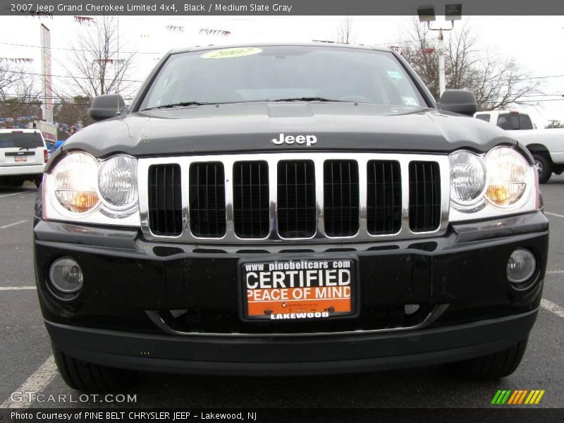 Black / Medium Slate Gray 2007 Jeep Grand Cherokee Limited 4x4