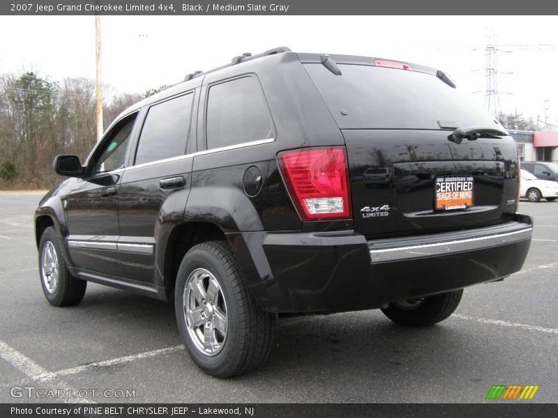 Black / Medium Slate Gray 2007 Jeep Grand Cherokee Limited 4x4