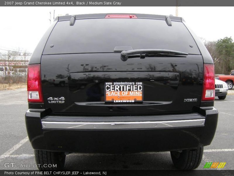 Black / Medium Slate Gray 2007 Jeep Grand Cherokee Limited 4x4