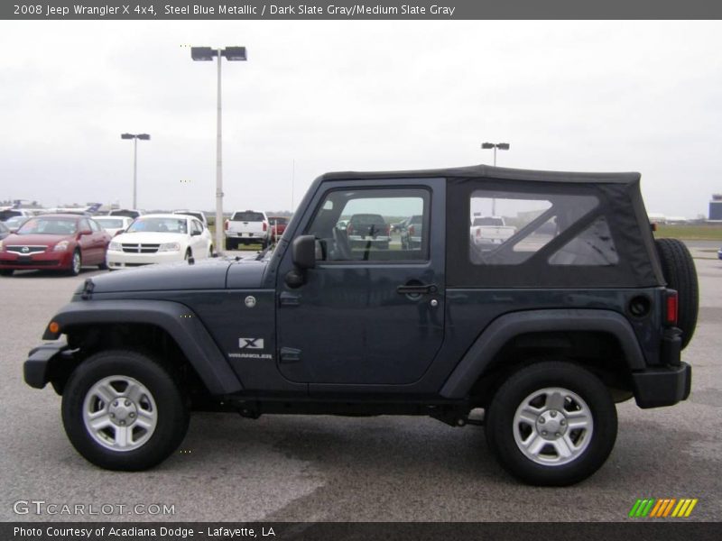 Steel Blue Metallic / Dark Slate Gray/Medium Slate Gray 2008 Jeep Wrangler X 4x4