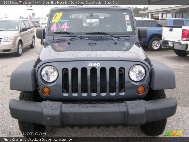 Steel Blue Metallic / Dark Slate Gray/Medium Slate Gray 2008 Jeep Wrangler X 4x4