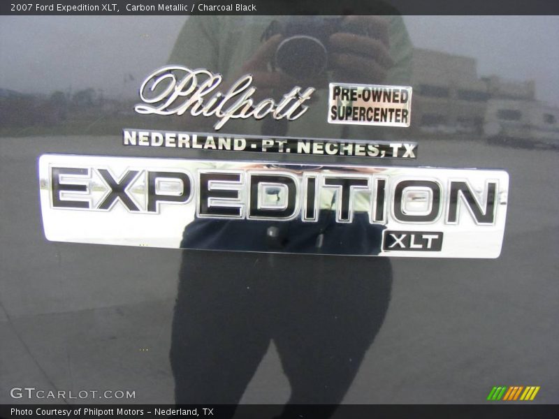 Carbon Metallic / Charcoal Black 2007 Ford Expedition XLT